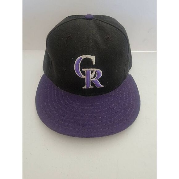 New Era Performance Headwear Colorado Rockies Unisex Hat In Purple/Black Size 7 - Picture 1 of 4